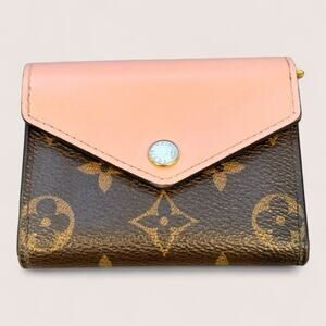 Louis Vuitton Monogram Canvas Rosalie Coin Purse Wallet Pink Interior